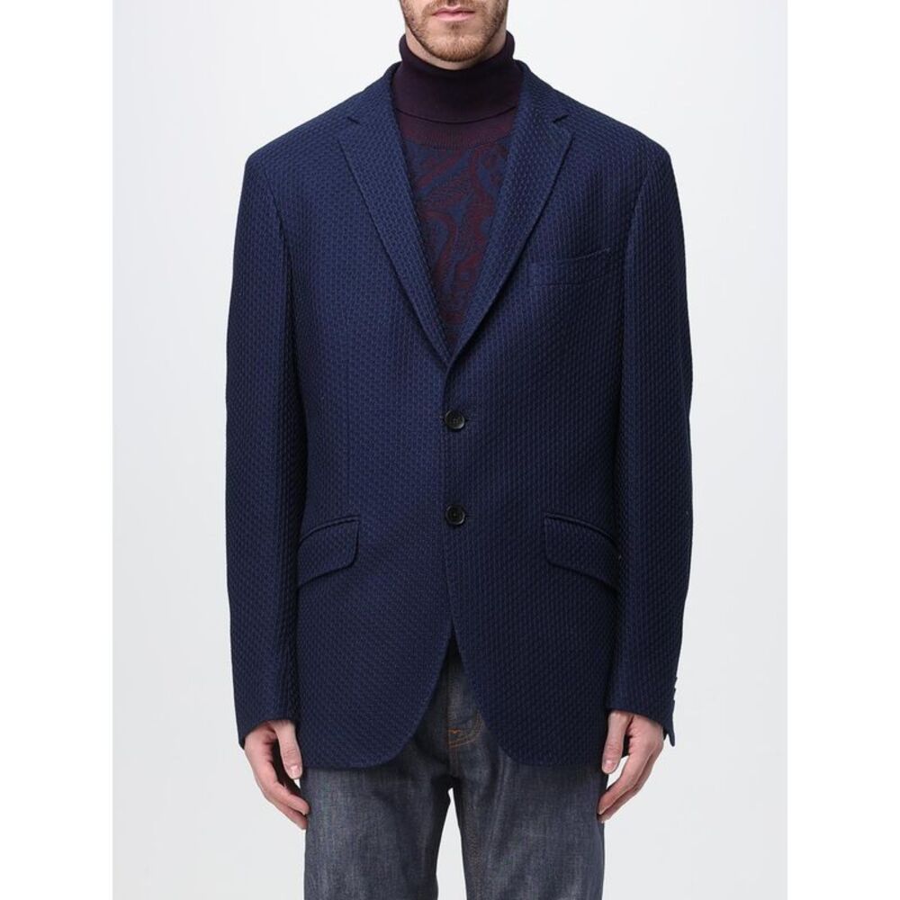 Etro Jacket Men Blue